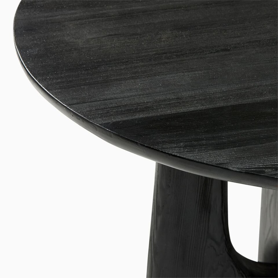 Tanner Solid Wood Round Dining Table (112 cm) West Elm UK